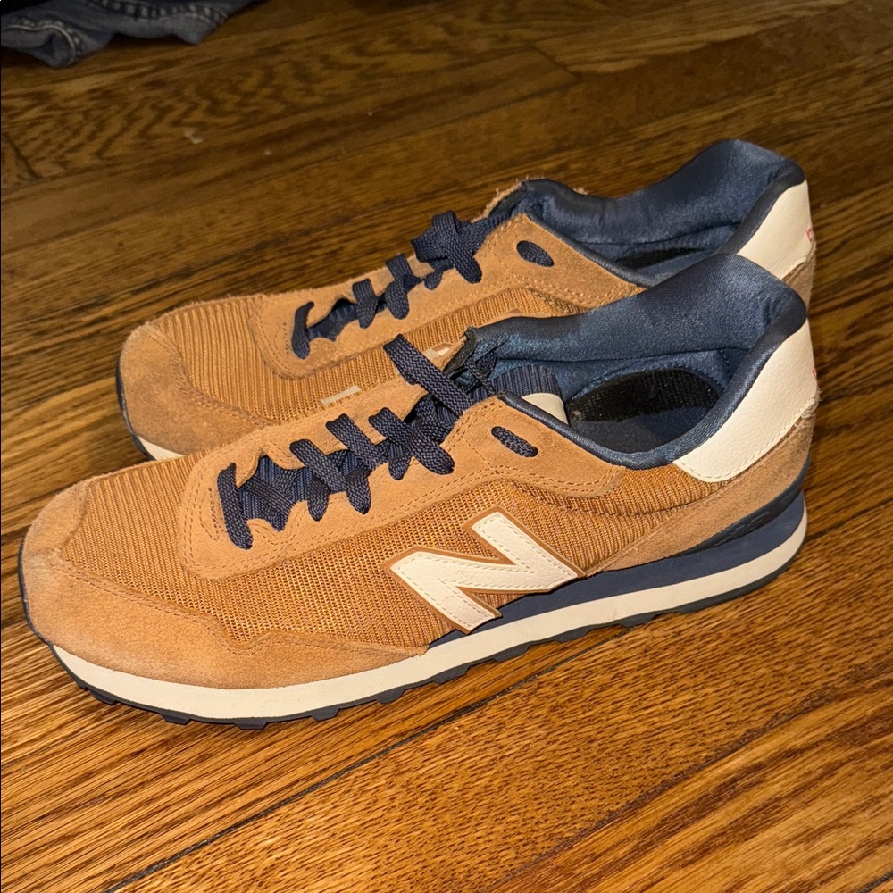 New Balance Men's Brown and Blue Sneakers